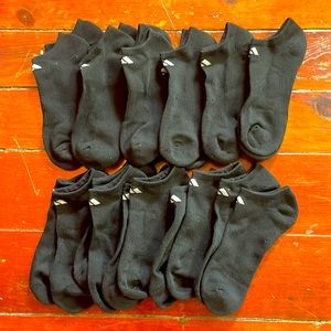 Black Adidas ankle socks (11 pairs)